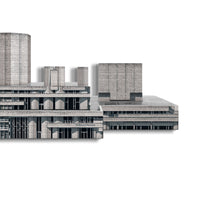 Brutal London: National Theatre Cut-Out Model