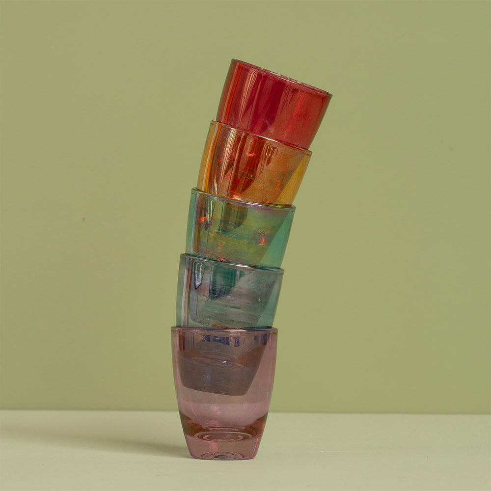 Anna - Pearlescent Multi Colour Shot Glasses