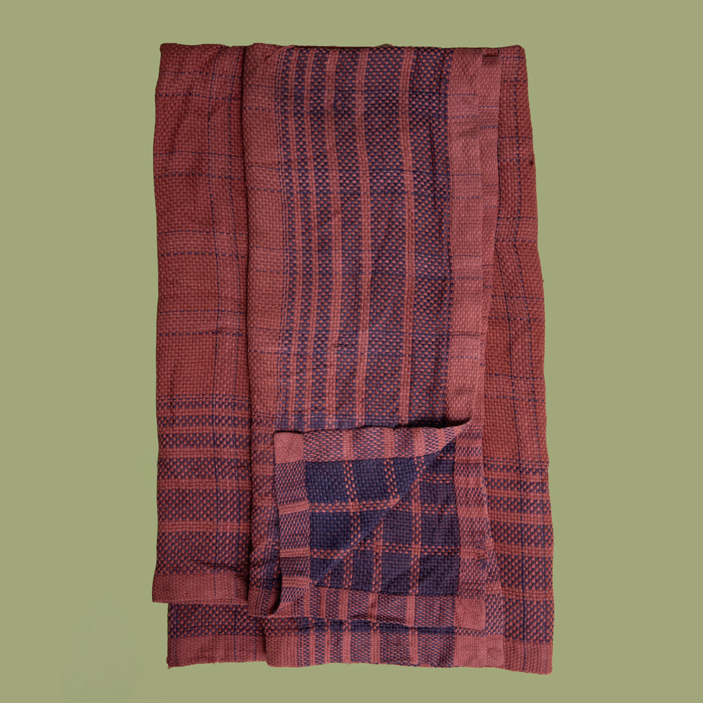 The Playboy of the Western World - Check Red and Navy Picnic Blanket
