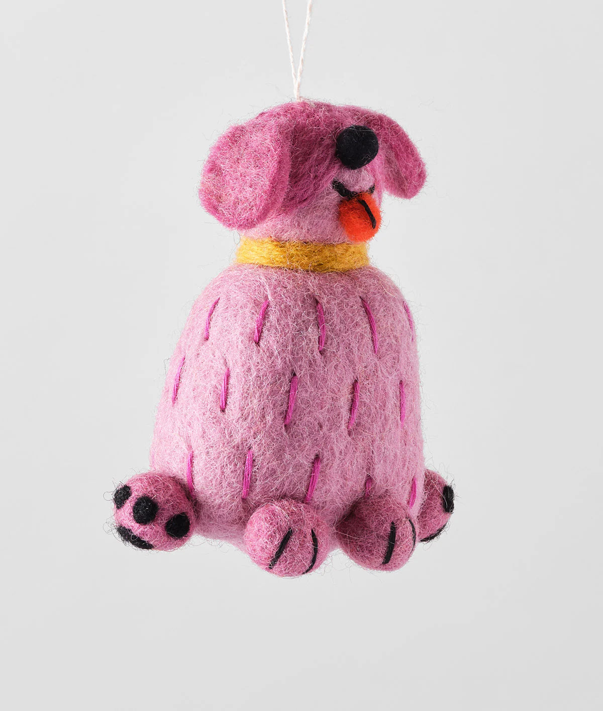 Pink Dog Felt Decoration