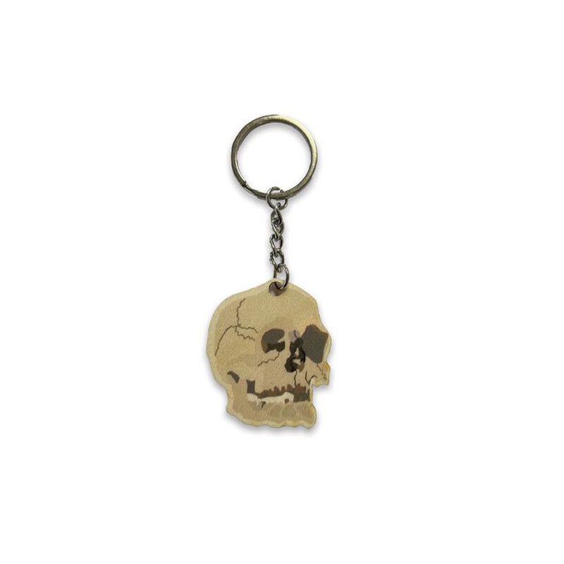 Shakespeare Skull Wooden Keyring