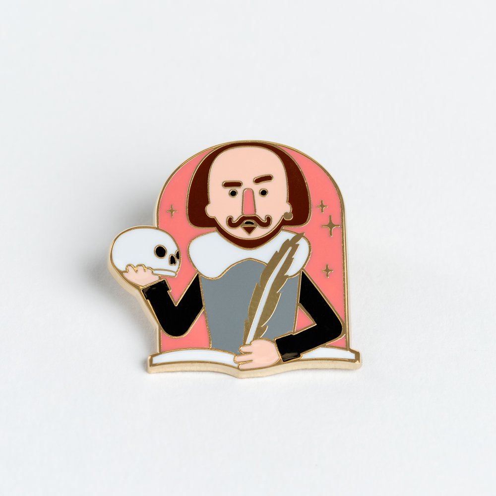 Shakespeare Enamel Pin Badge