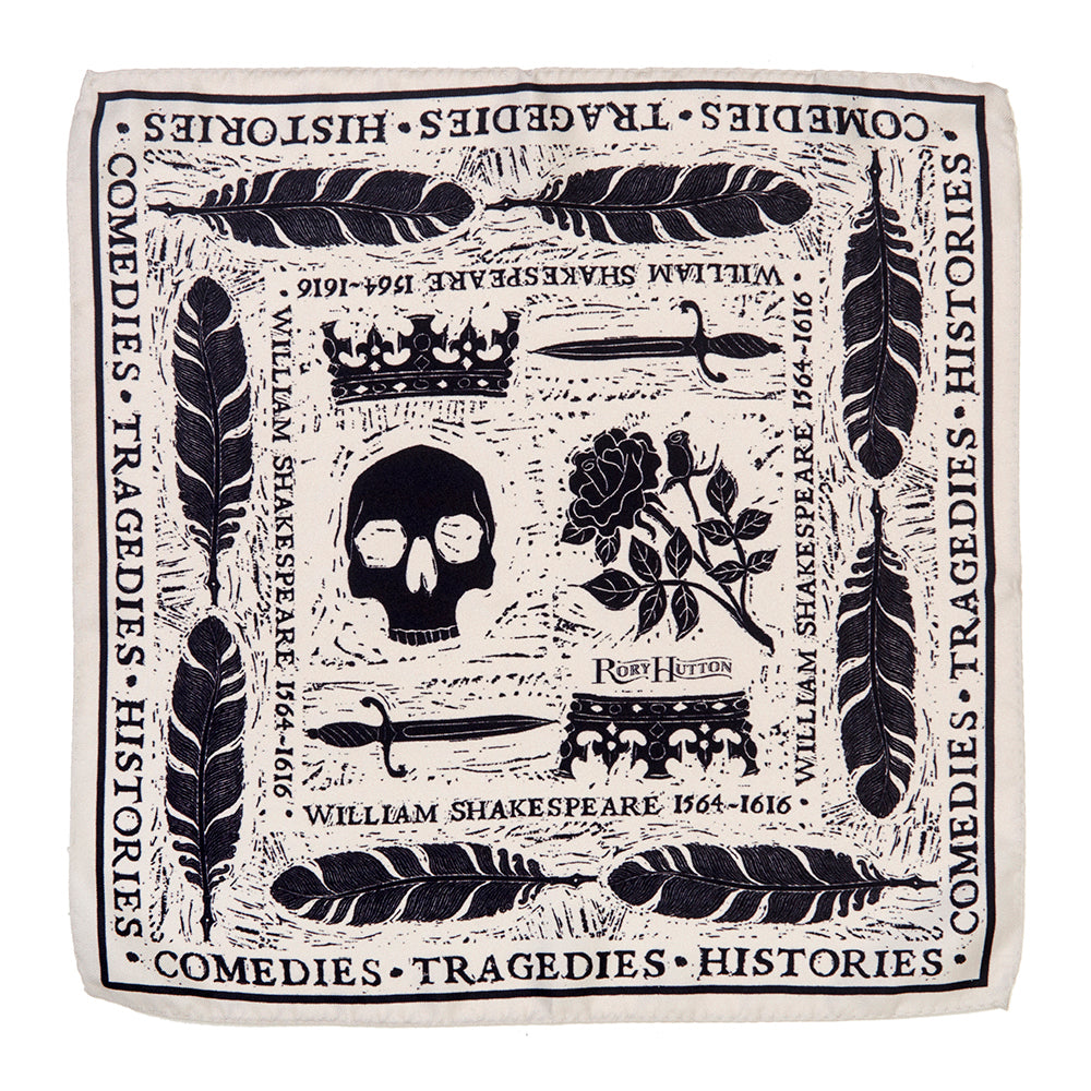 Shakespeare Silk Pocket Square