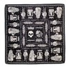 Shakespeare Silk Scarf Black & White