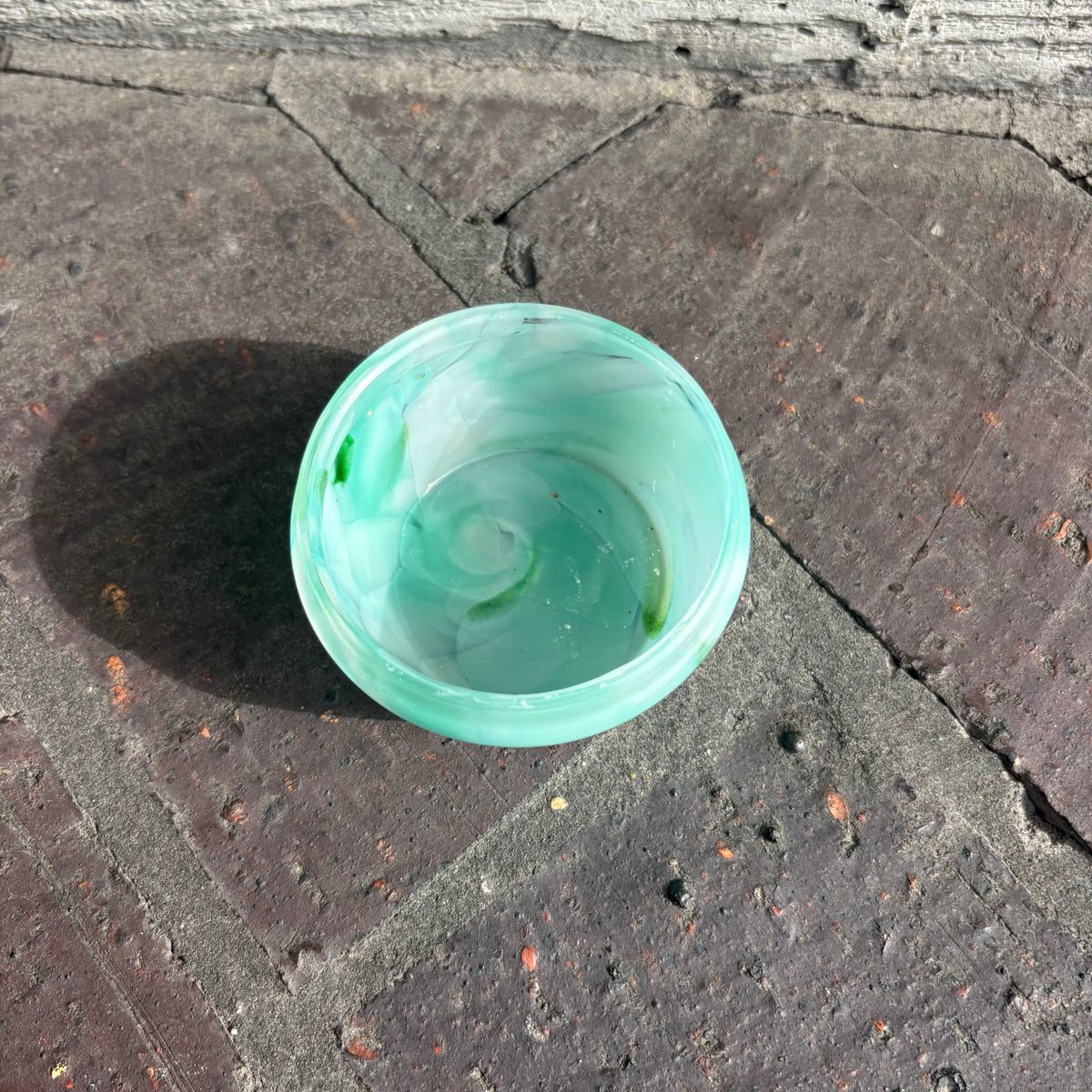 The House of Bernarda Alba - Glass Turquoise Bowl Small