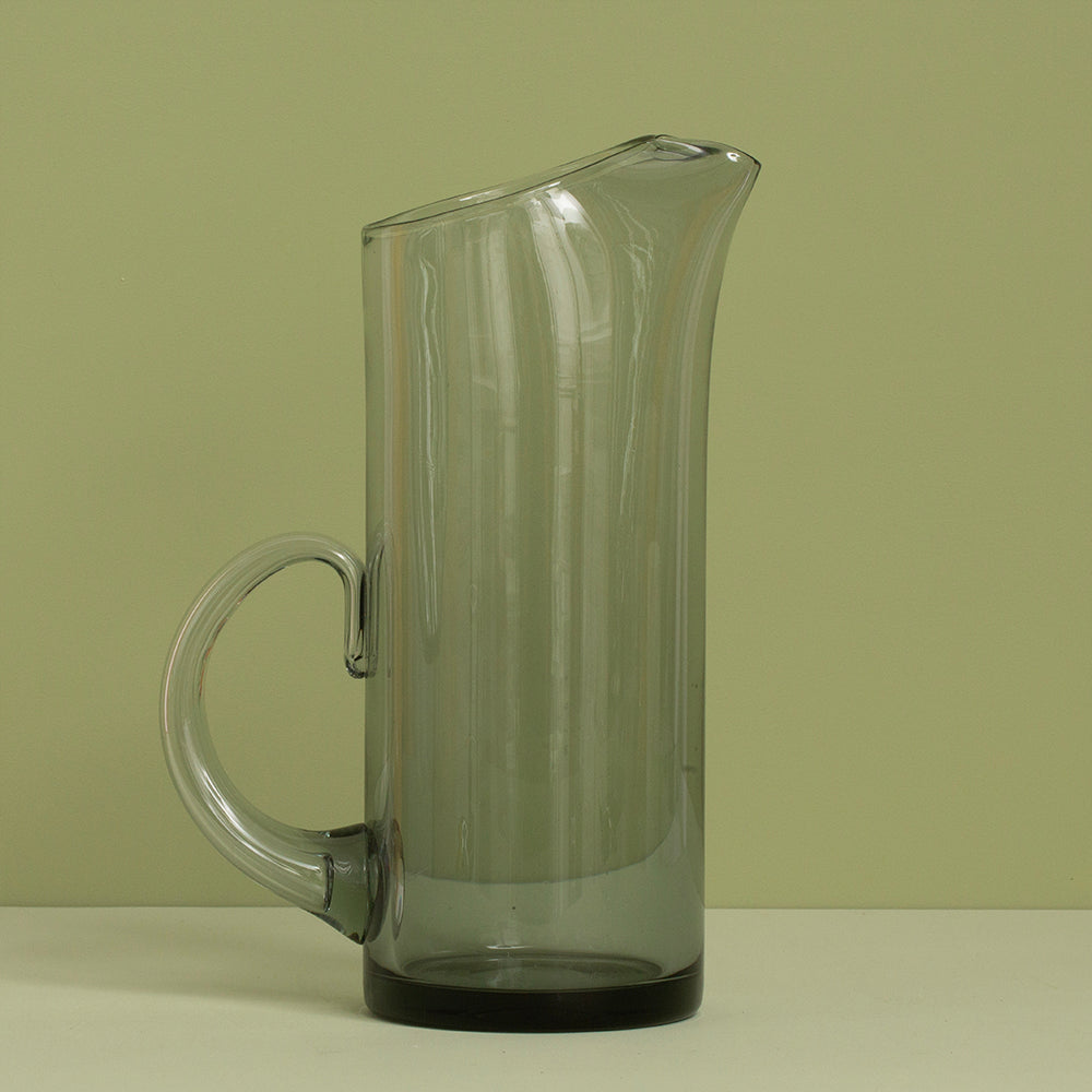 Anna - Smoke Grey Glass Jug