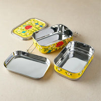 Stainless Steel Tiffin-Style Lunchbox- Yellow Spring