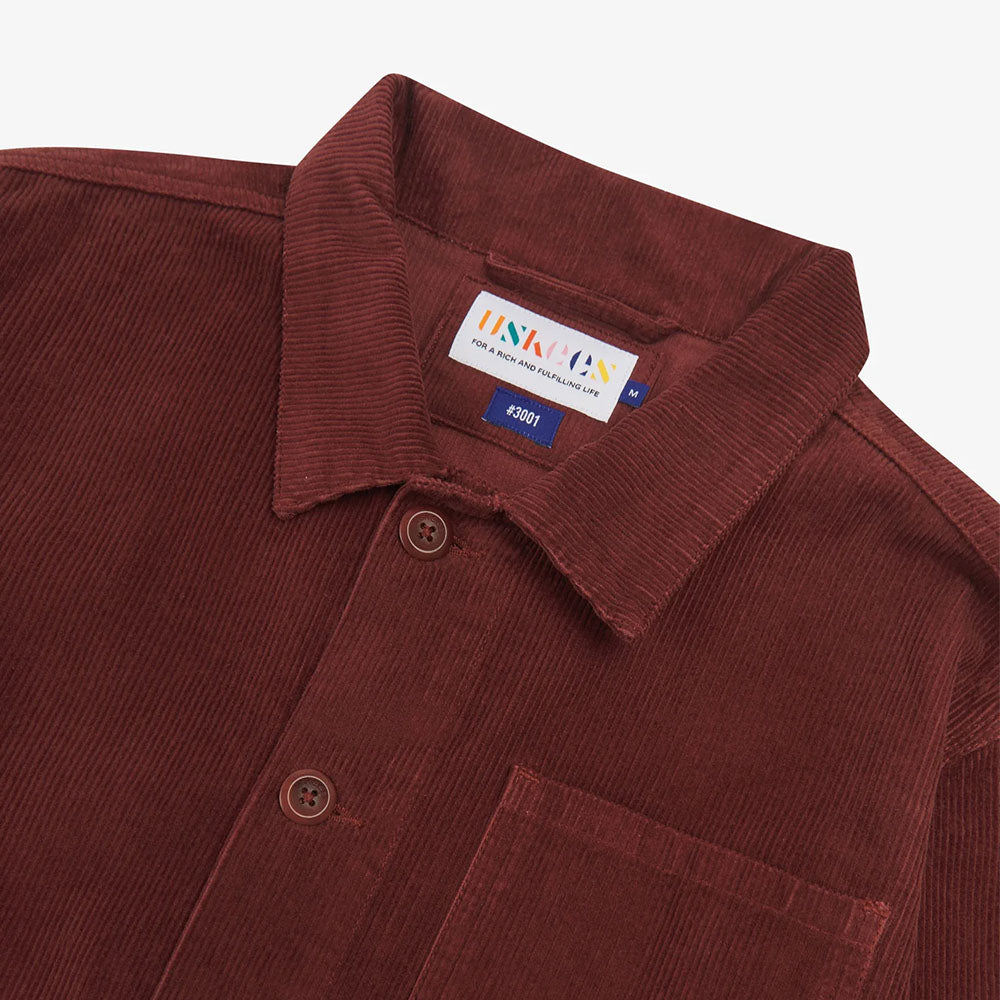 Cord Overshirt Jacket - Deep Wine