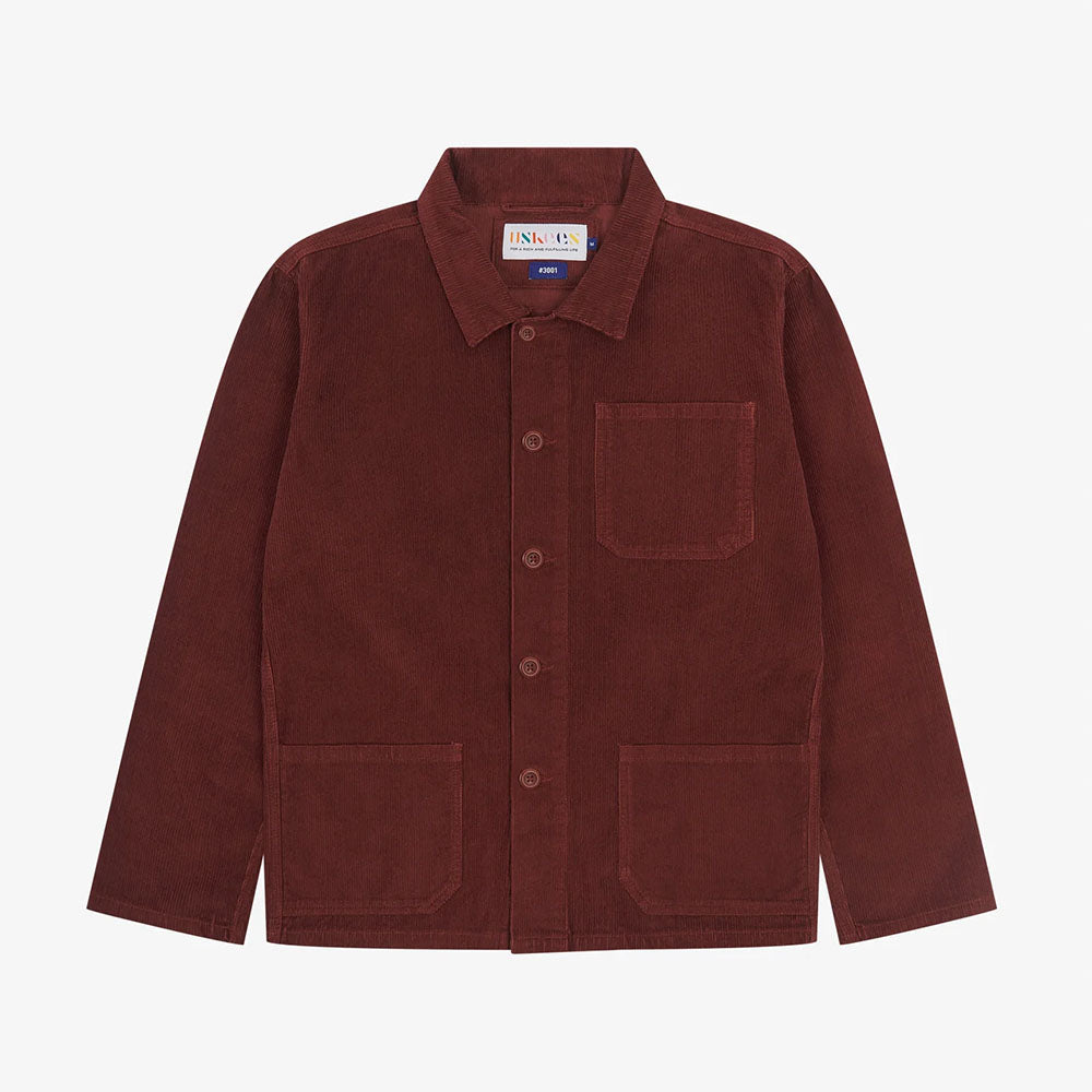 Cord Overshirt Jacket - Deep Wine