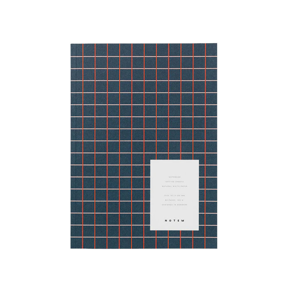 Vita Notebook - Dark Blue Grid