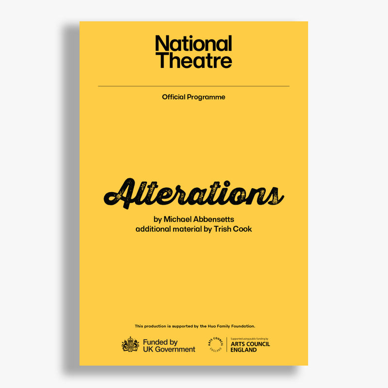 PRE-ORDER Alterations National Theatre Programme