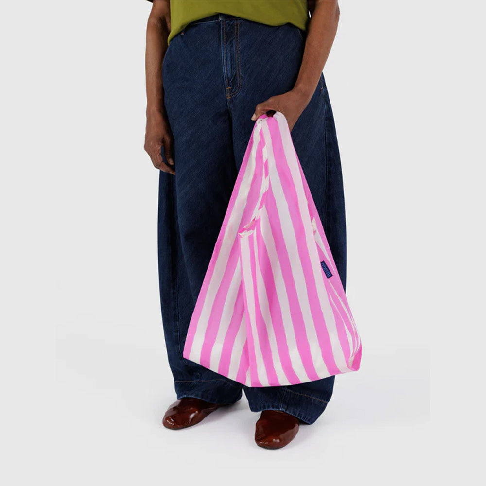 Baggu Tote Bag - Pink Stripe
