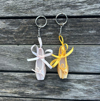 Ballet Shoe Keyring - Pink