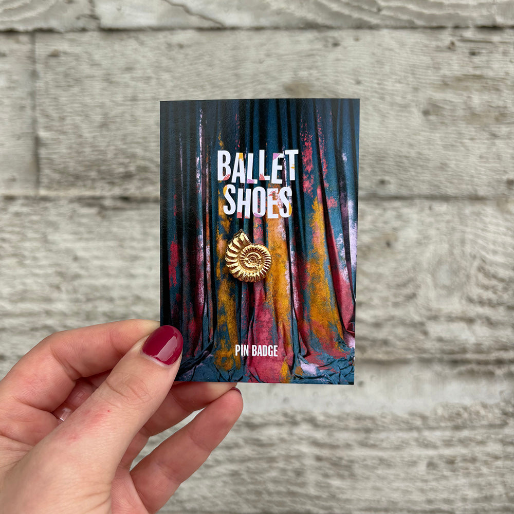 Gold Ammonite Pin Badge