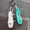 Ballet Shoes Keyring - Turquoise