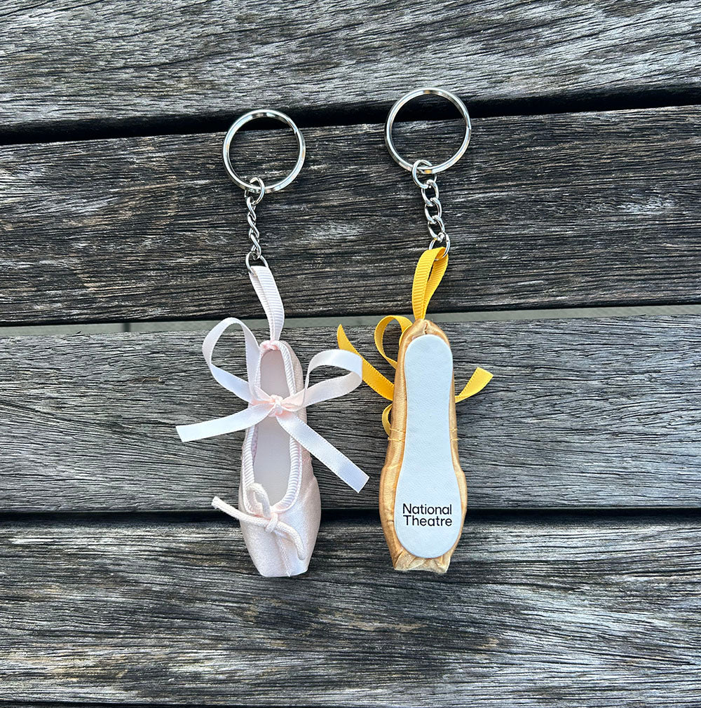 Ballet Shoe Keyring - Yellow