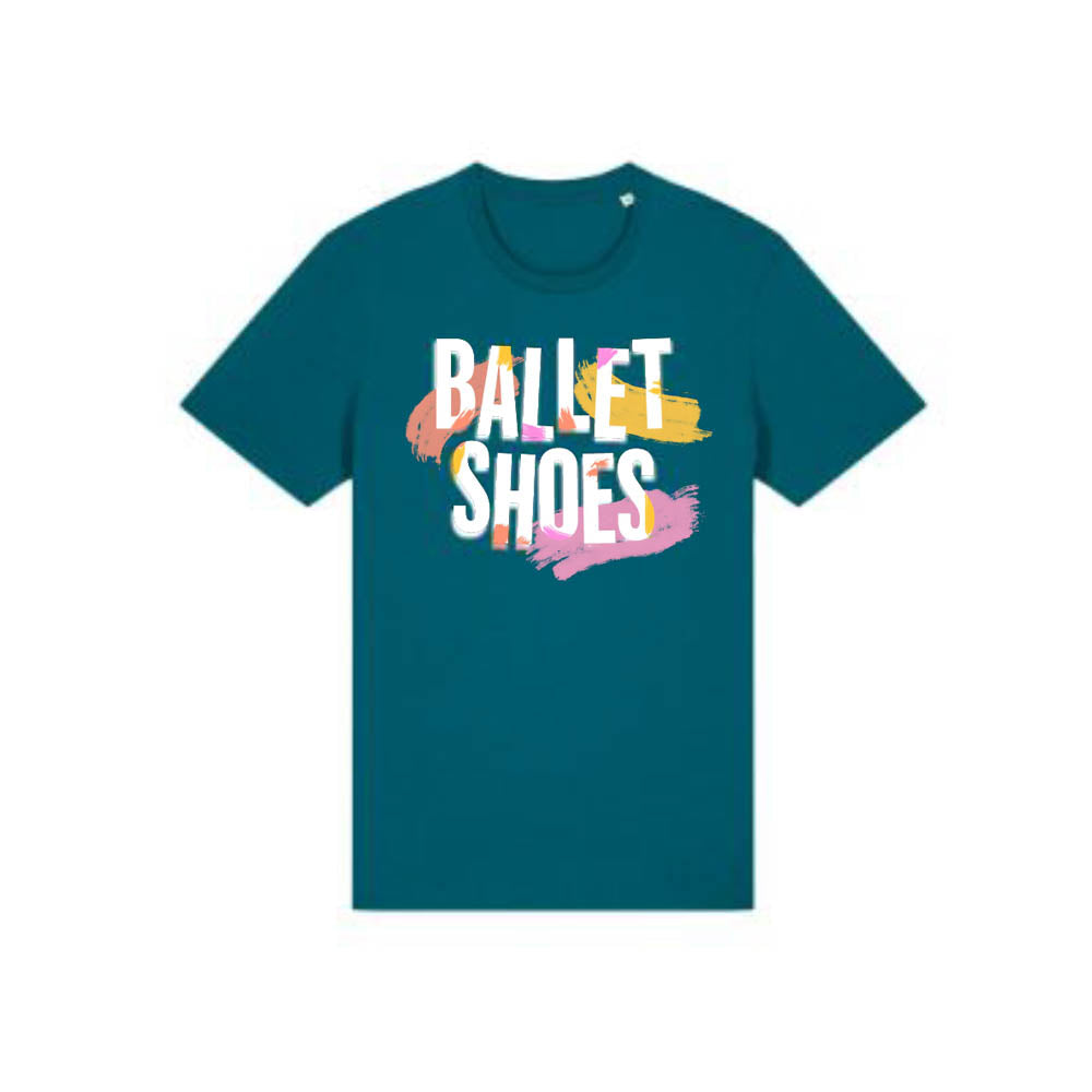 Blue T-shirt Ballet Shoes