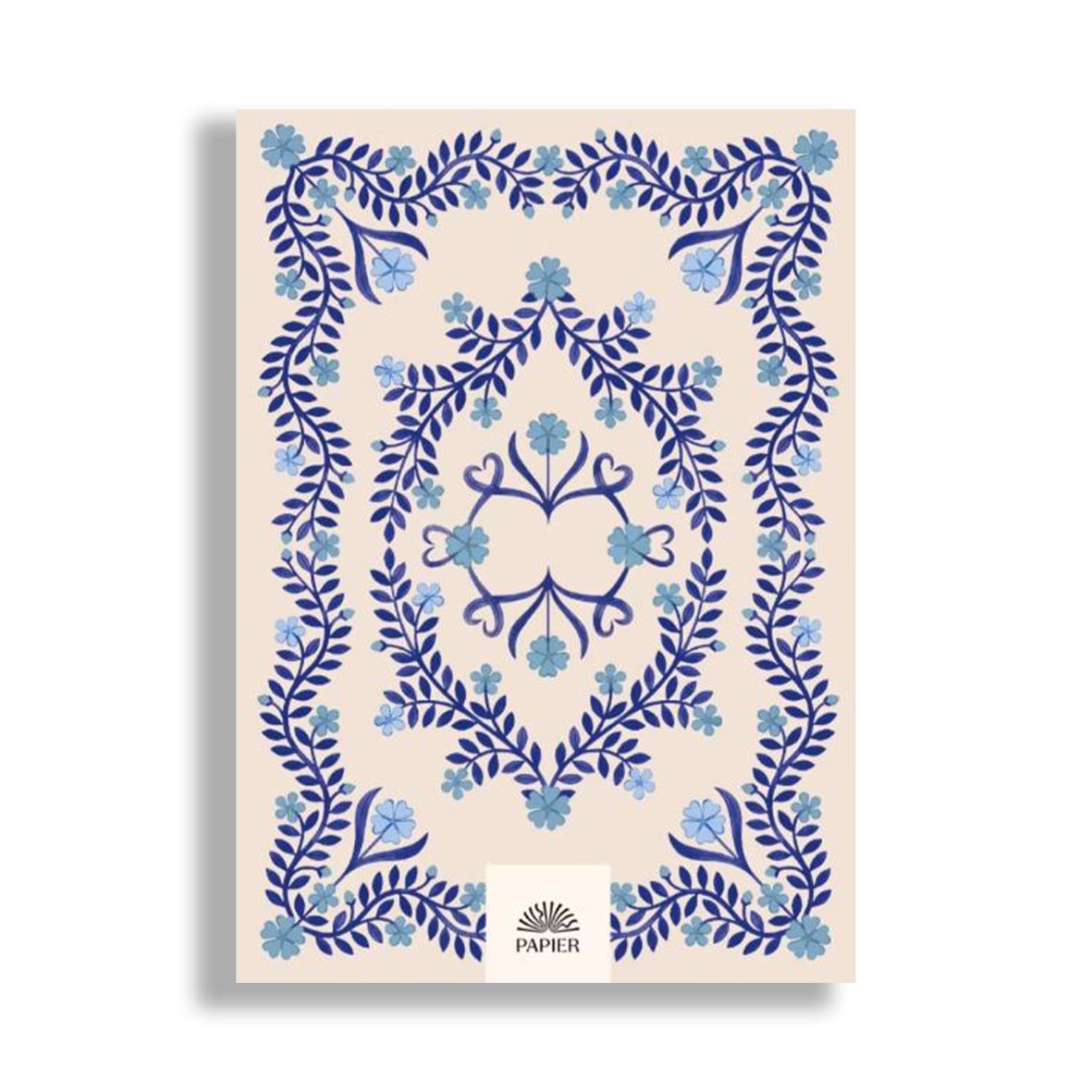 Blue Floral Daily Planner