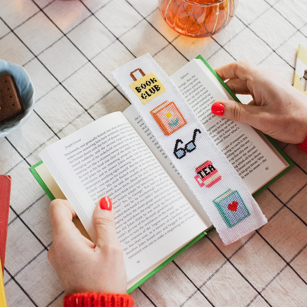 Bookish Counted Cross Stitch Bookmark Kit