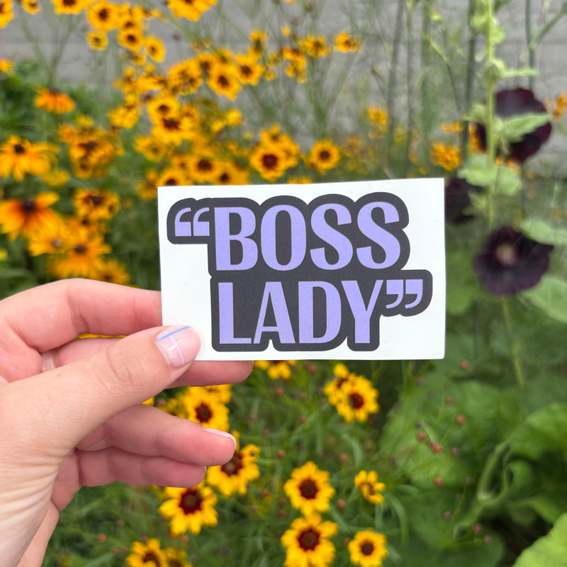 Inter Alia Quote Sticker - Boss Lady
