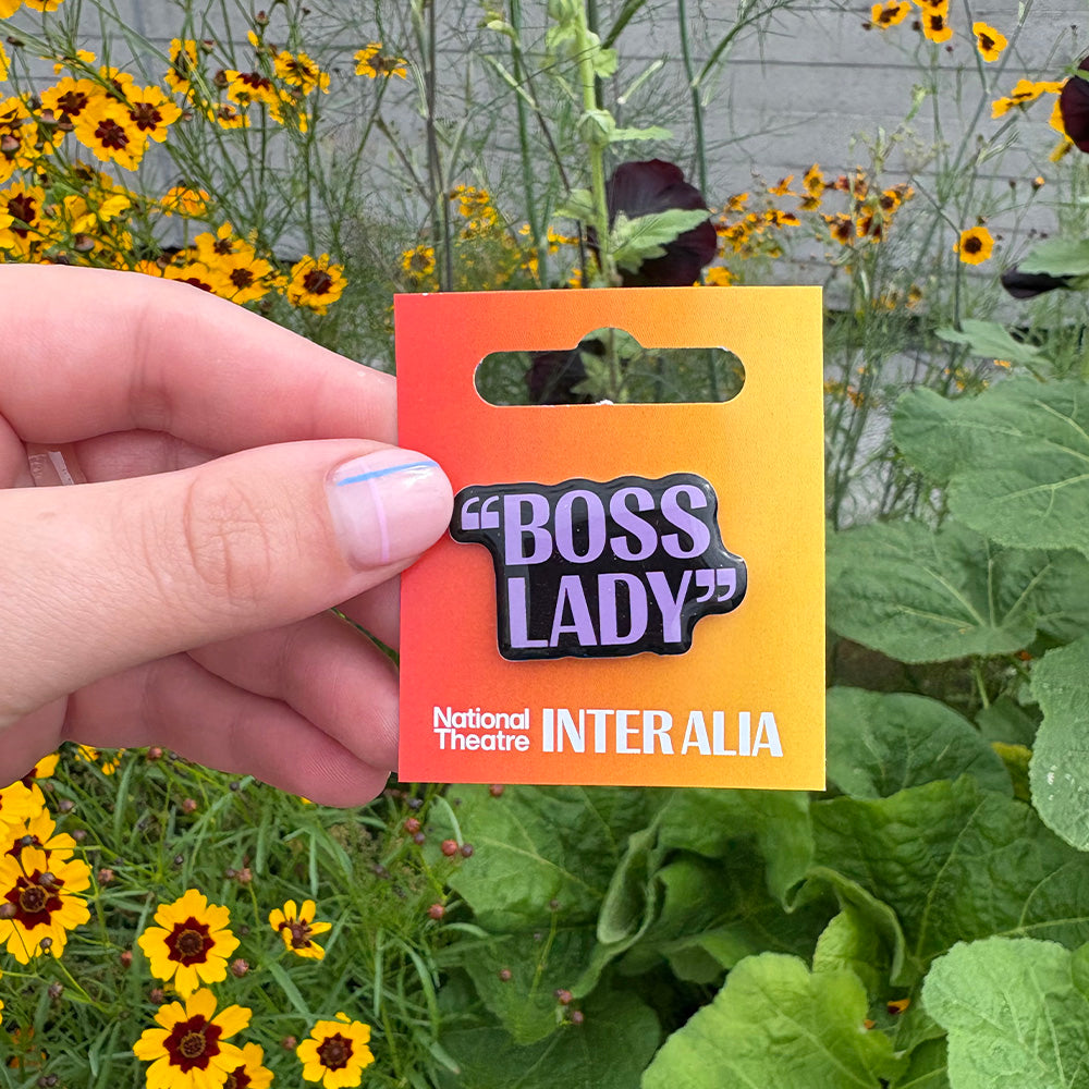 Inter Alia Quote Pin Badge - Boss Lady