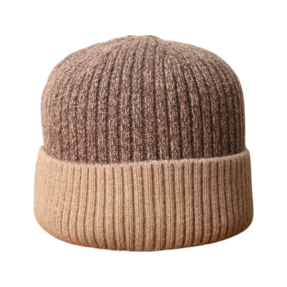 Two Tone Beanie - Brown