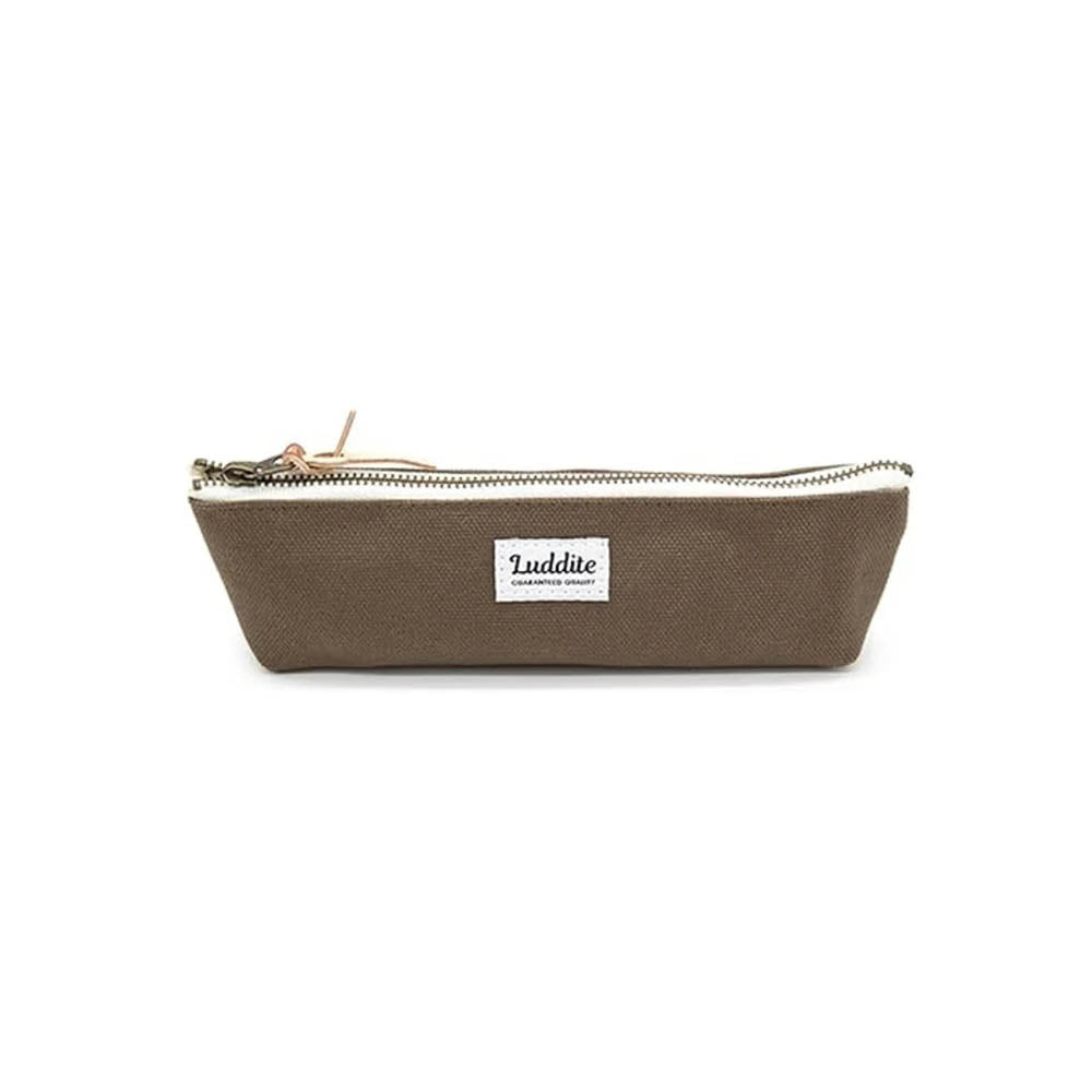 Luddite Boat Pencil Case - Brown