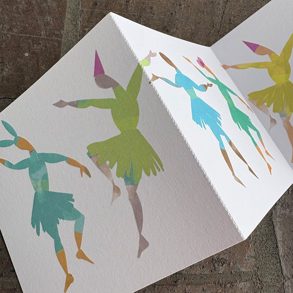 Dancers Concertina Card