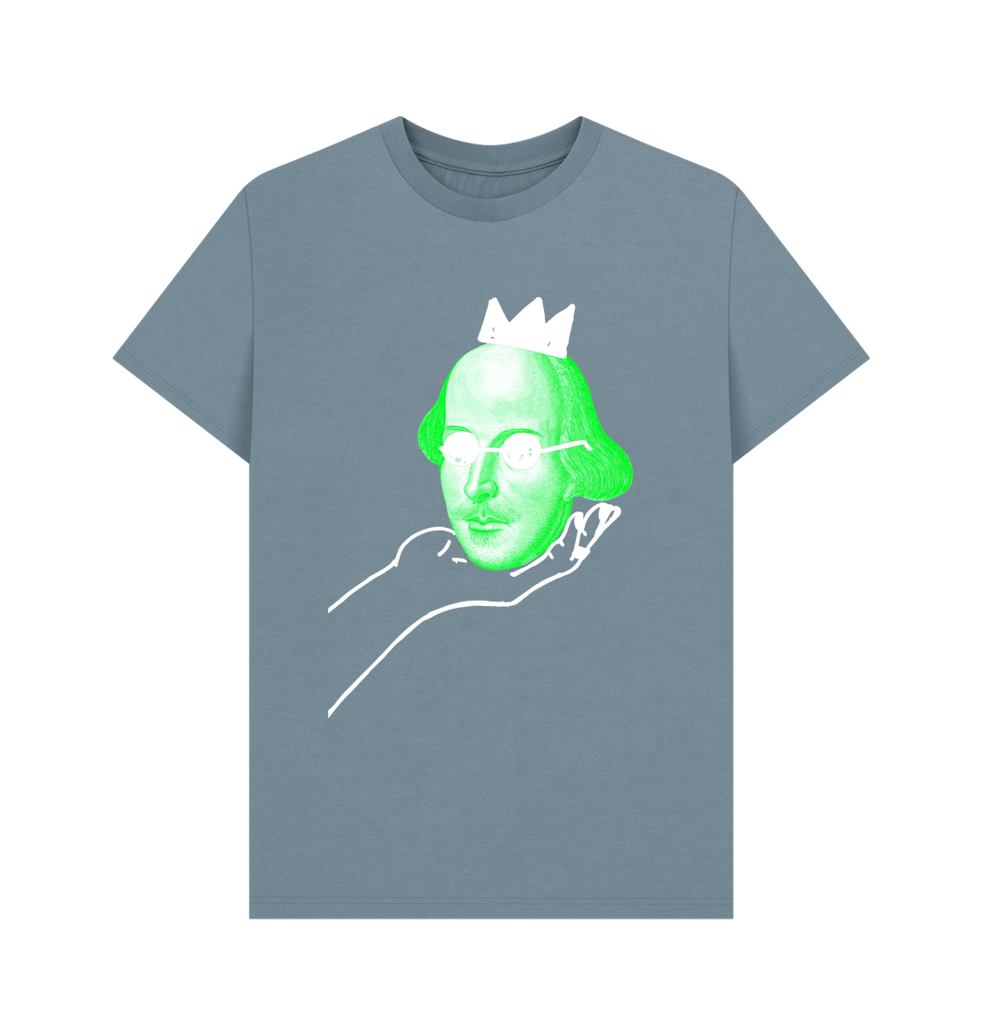 Stone Blue Printed T-shirt