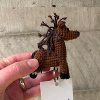 Crochet Horse Key Ring