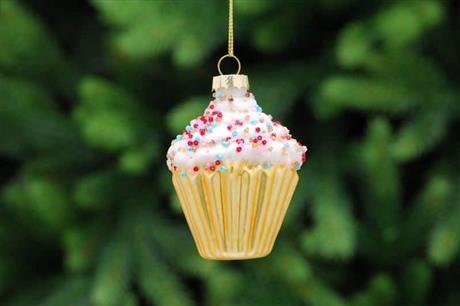 Glass Cupcake Decoration