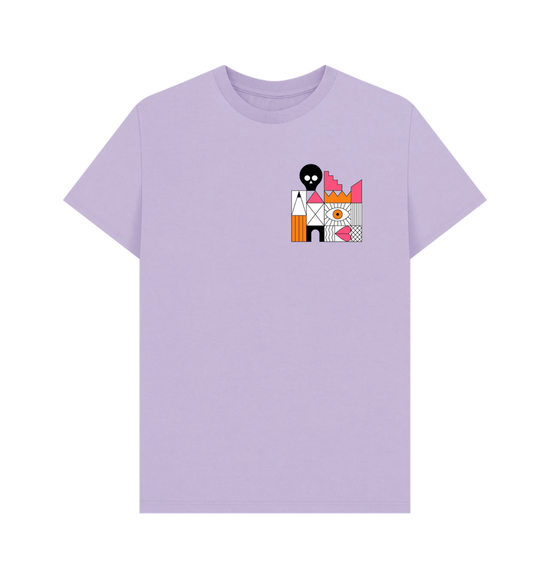 Lilac Printed T-shirt Front