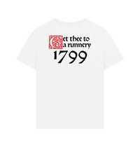 White Printed T-shirt Back