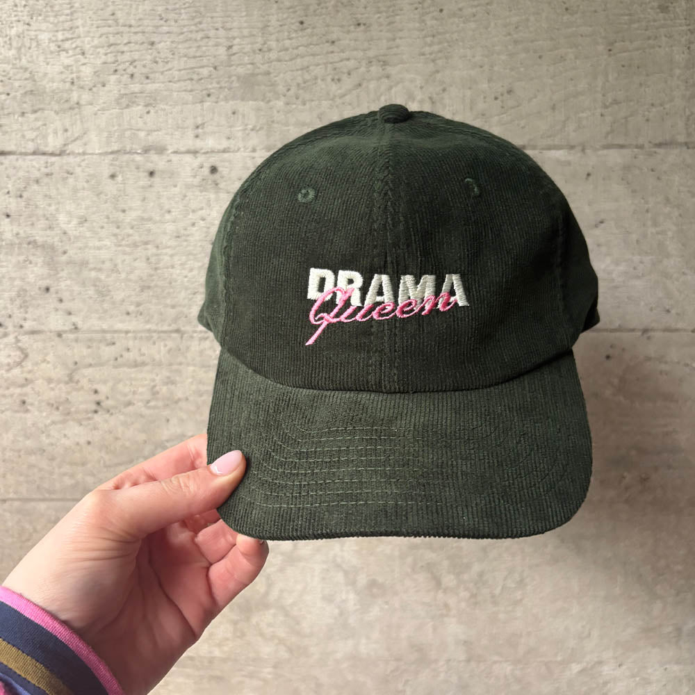 Drama Queen Green Cord Cap