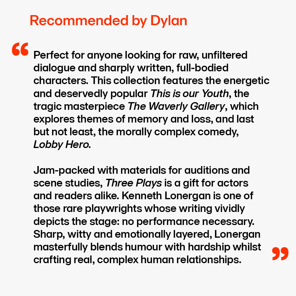 Kenneth Lonergan: Three Plays