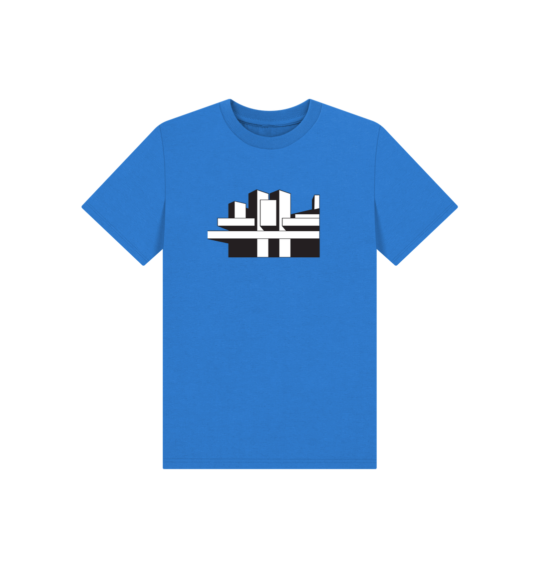 Bright Blue Printed Kids T-Shirt