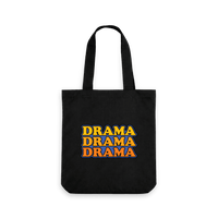 Black Printed Bag Front