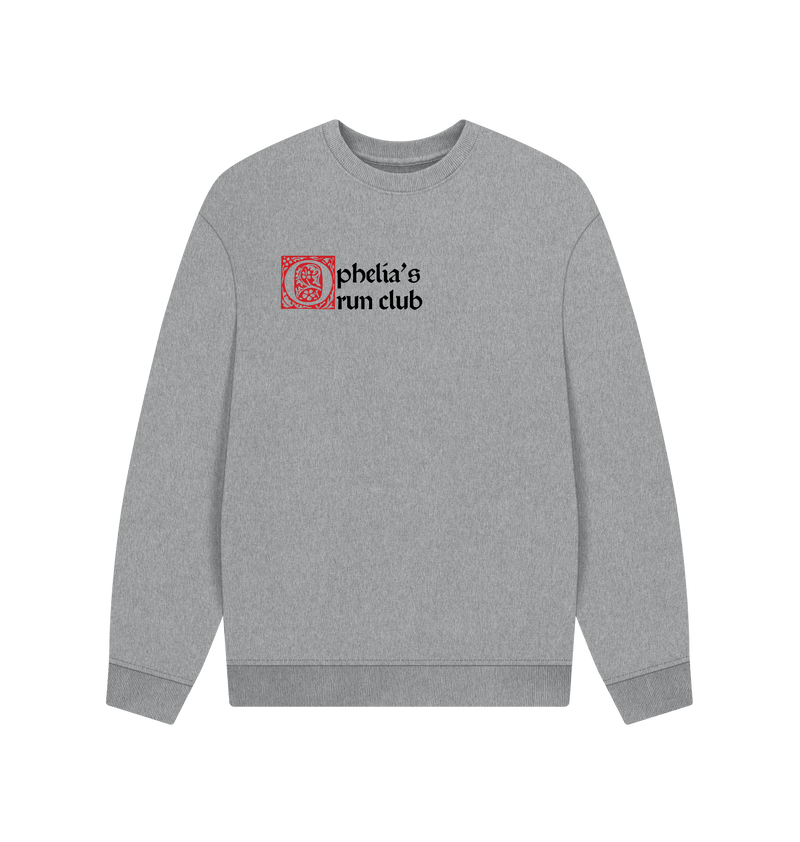 Athletic Grey Printed Sweater Front