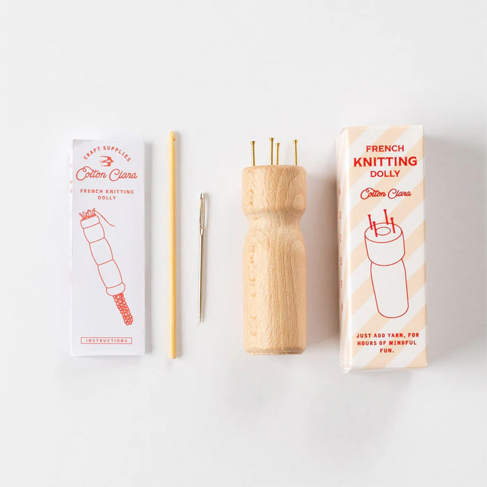 French Knitting Bobbin - Wooden Dolly