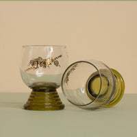 Anna - Green Spiral Glasses