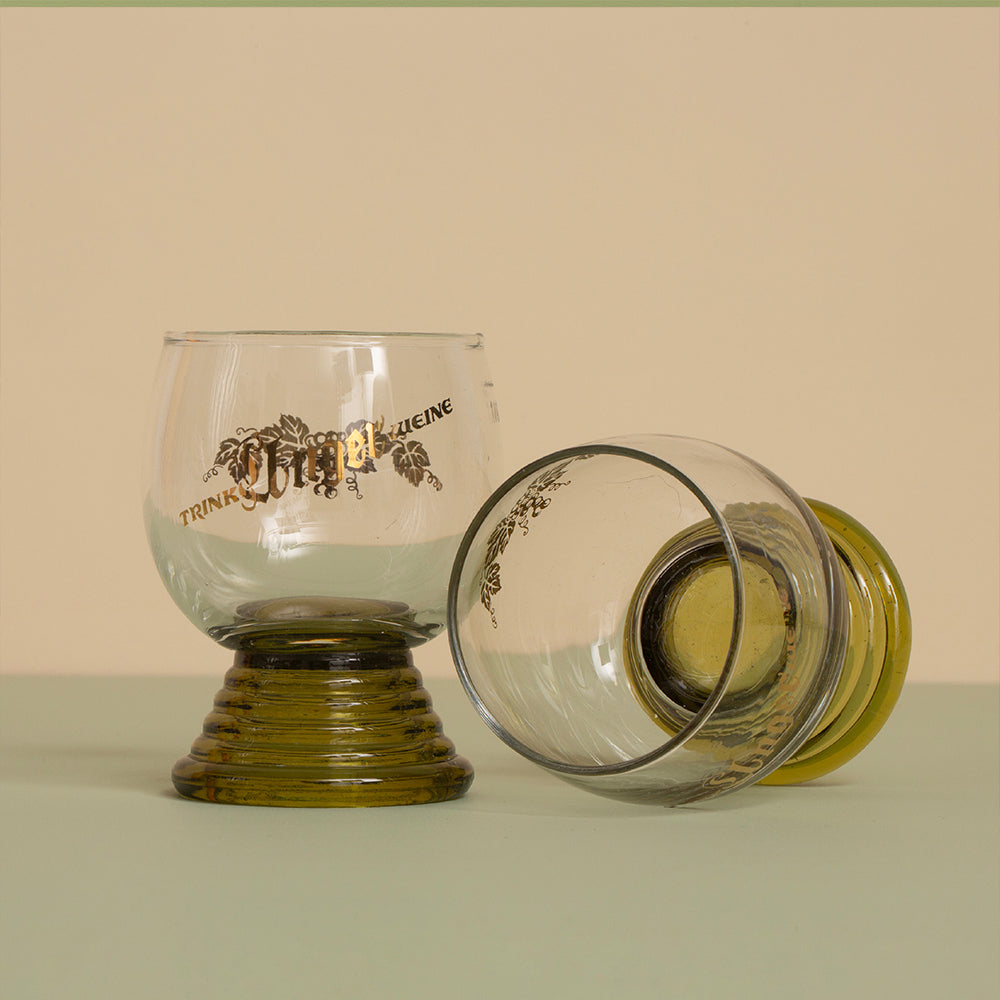 Anna - Green Spiral Glasses