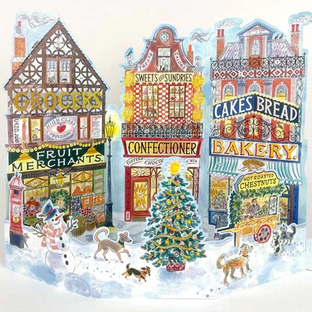 Festive High Street Illustrated Advent Calendar