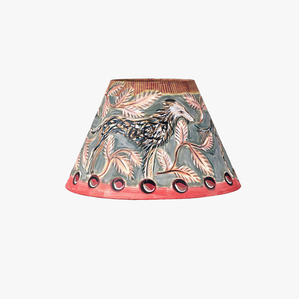 Hound and Leaf Lampshade - Small