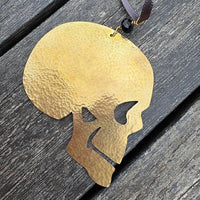 National Theatre Brass Skull Decoration