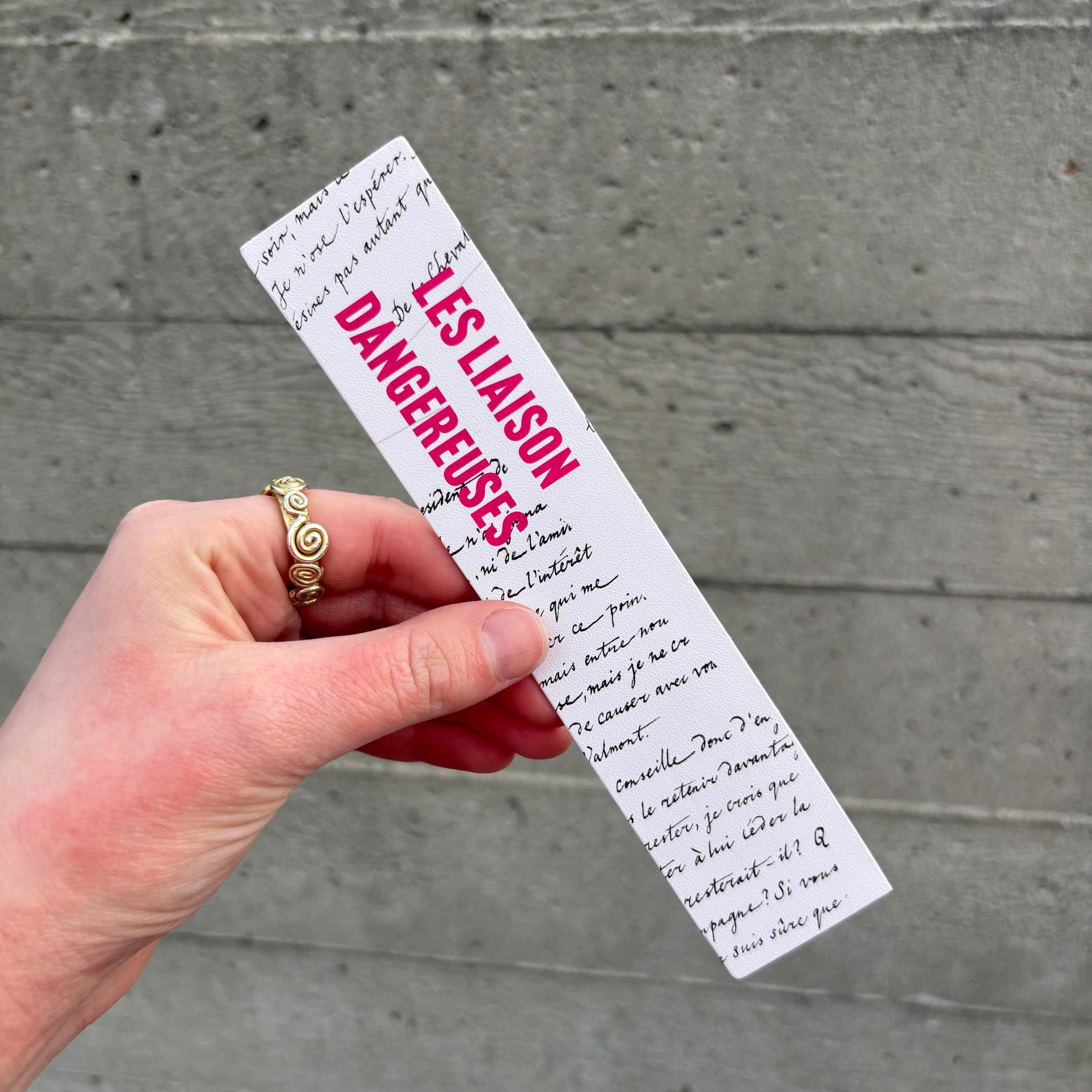 Les Liaisons Dangereuses Leather Bookmark