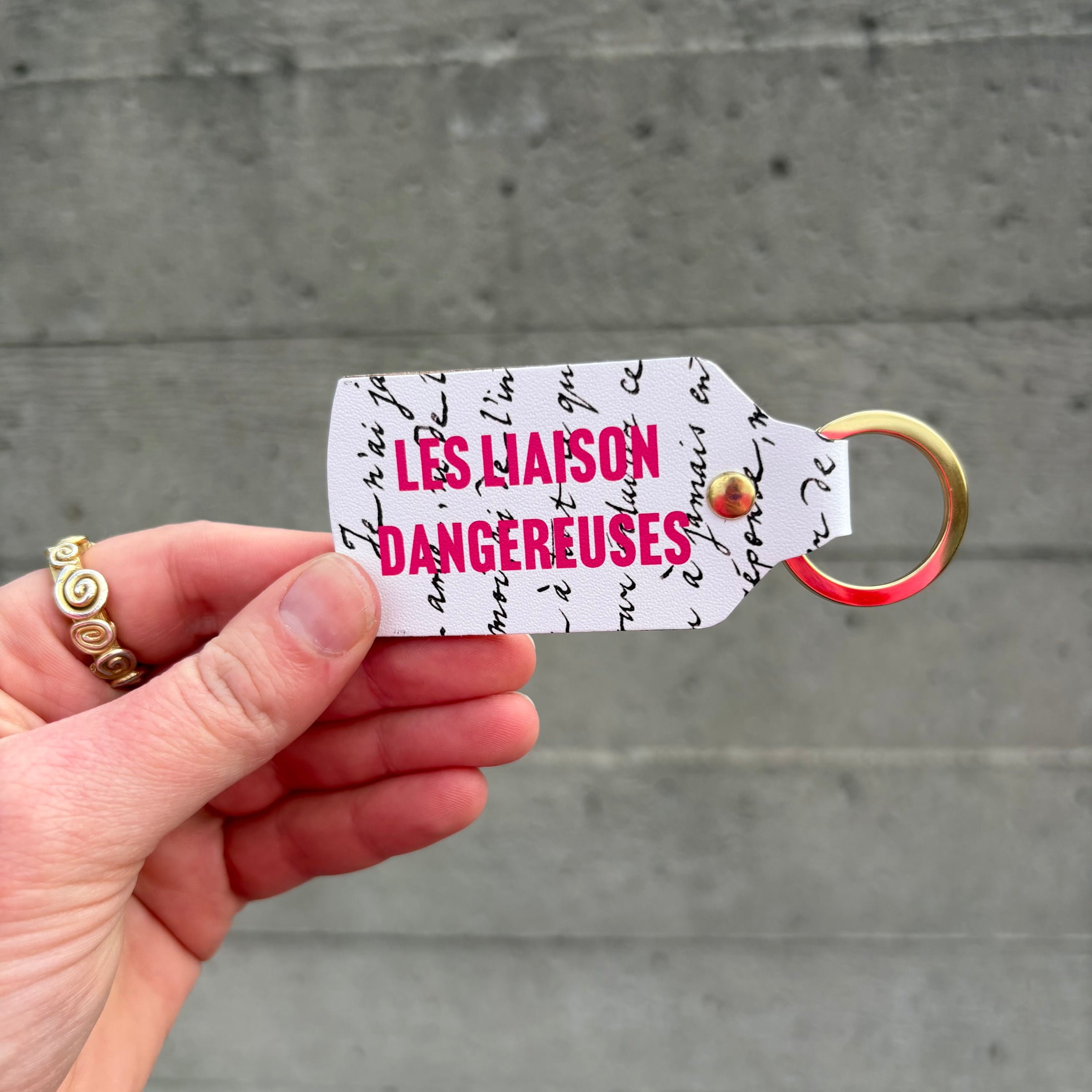 Les Liaisons Dangereuses Leather Keyring