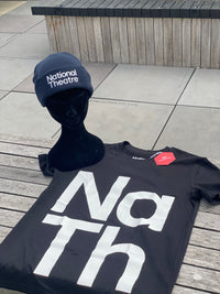 Black T-Shirt with White National Theatre Logo