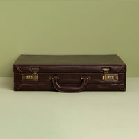 Man & Boy - Brown Leather Effect Briefcase