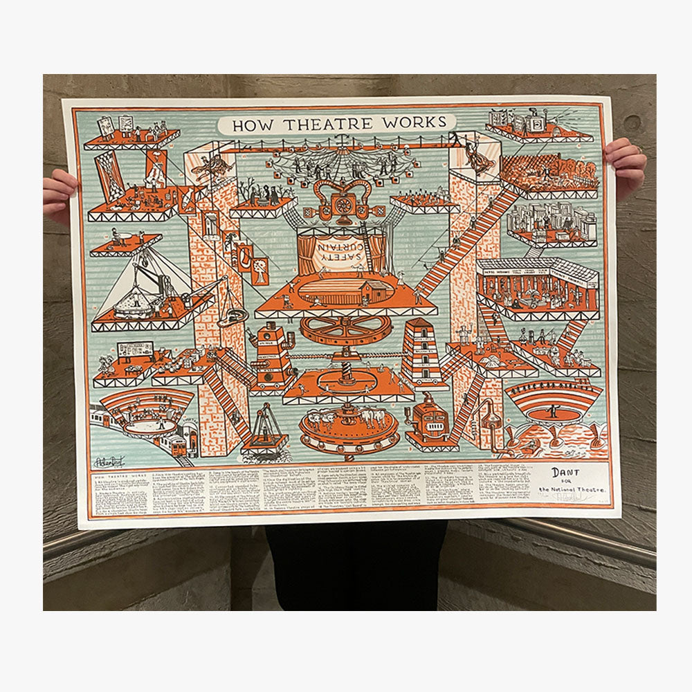 How Theatre Works Limited Edition Lithograph Art Print