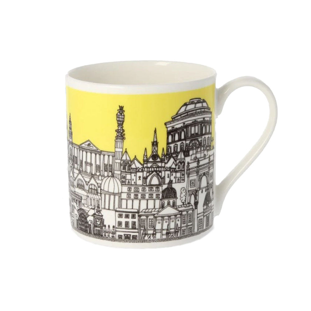 London Buildings Mug - Yellow